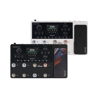 Mooer GE-150 Max Guitar Multi-Effects Processor with 8 Footswitches, 200 Presets, 55 Amp Models, 170 Effects, and USB-C Connectivity