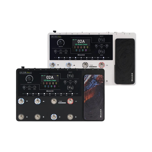 Mooer GE-150 Max Guitar Multi-Effects Processor with 8 Footswitches, 200 Presets, 55 Amp Models, 170 Effects, and USB-C Connectivity
