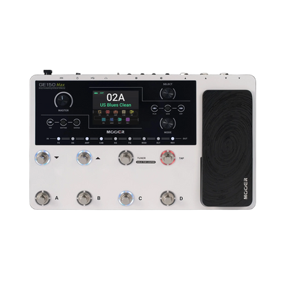 Mooer GE-150 Max Guitar Multi-Effects Processor with 8 Footswitches, 200 Presets, 55 Amp Models, 170 Effects, and USB-C Connectivity — view 2