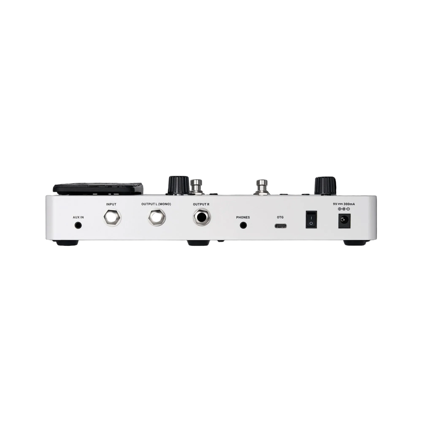 Mooer GE-150 Plus Multi-Effects Processor with Expression Pedal, Looper, Drum Machine, 198 Presets, USB Type-C, AUX IN, White — view 3