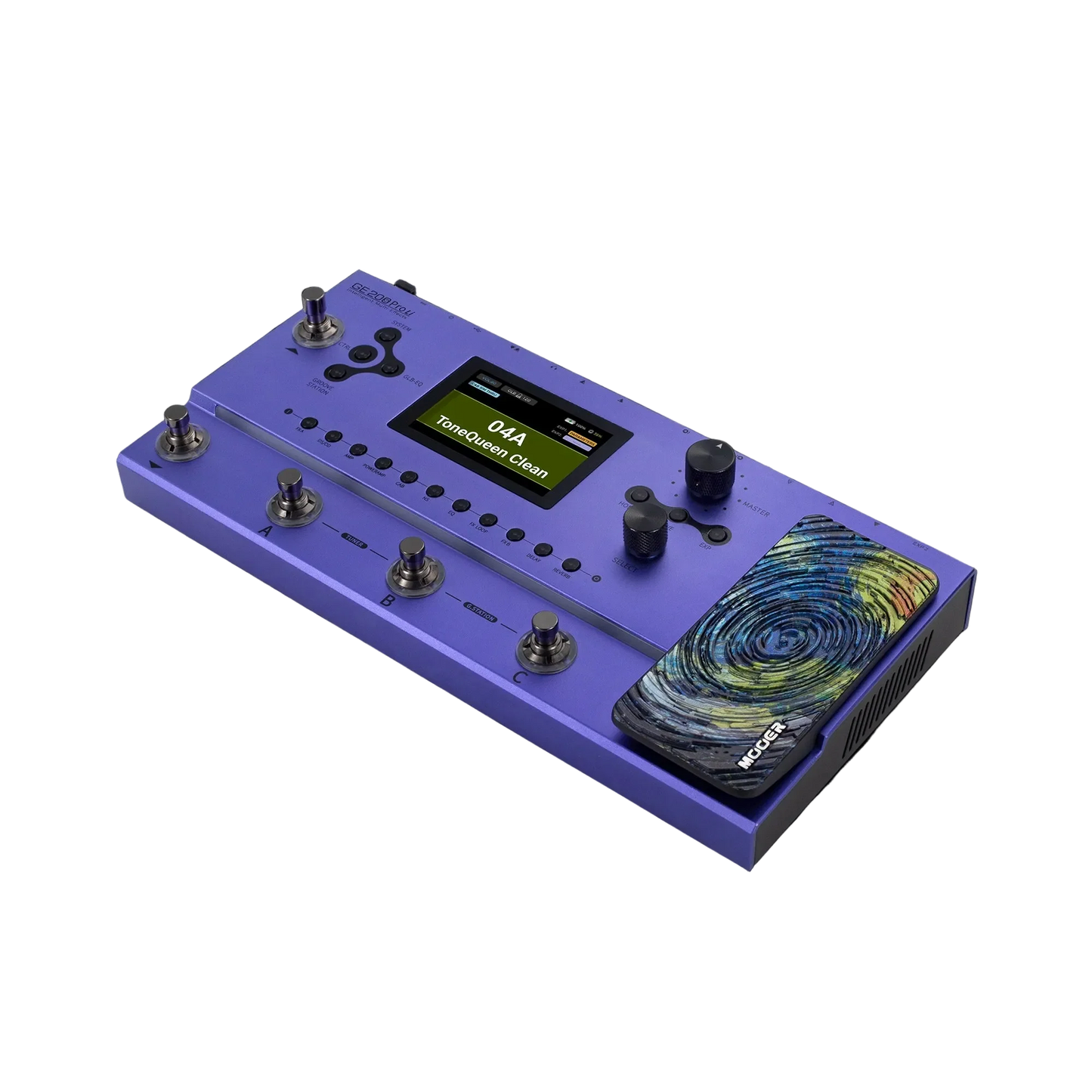 Mooer GE-200 Pro Li Rechargeable Guitar Multi-Effects Processor with 286 Effects, 3.5" LCD, Bluetooth, and Built-in Looper — view 2