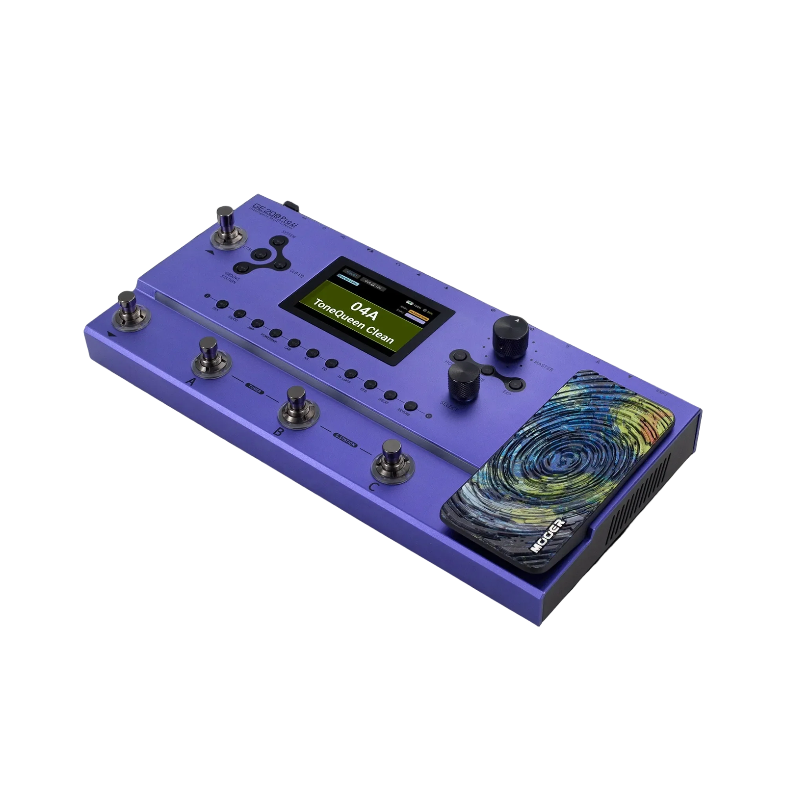 Mooer GE-200 Pro Li Rechargeable Guitar Multi-Effects Processor with 286 Effects, 3.5" LCD, Bluetooth, and Built-in Looper — view 2