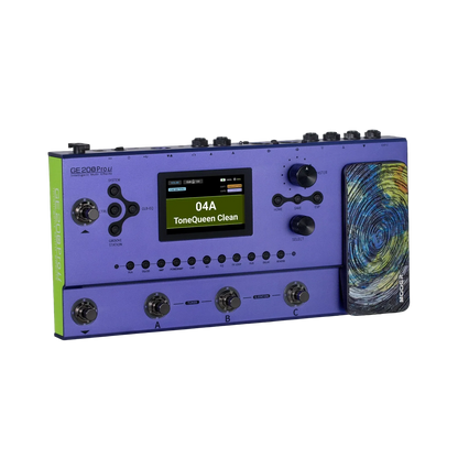 Mooer GE-200 Pro Li Rechargeable Guitar Multi-Effects Processor with 286 Effects, 3.5" LCD, Bluetooth, and Built-in Looper