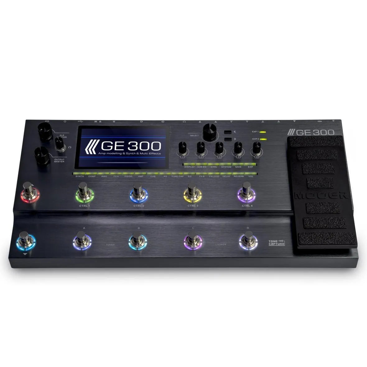 Mooer GE-300 Multi-Effects Processor with Amp Modeling and Polyphonic Synth — view 4