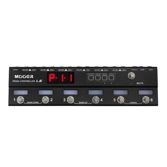 Mooer MEP-L6 Programmable 6 Channel Pedal Loop Controller with Tuner and True Bypass