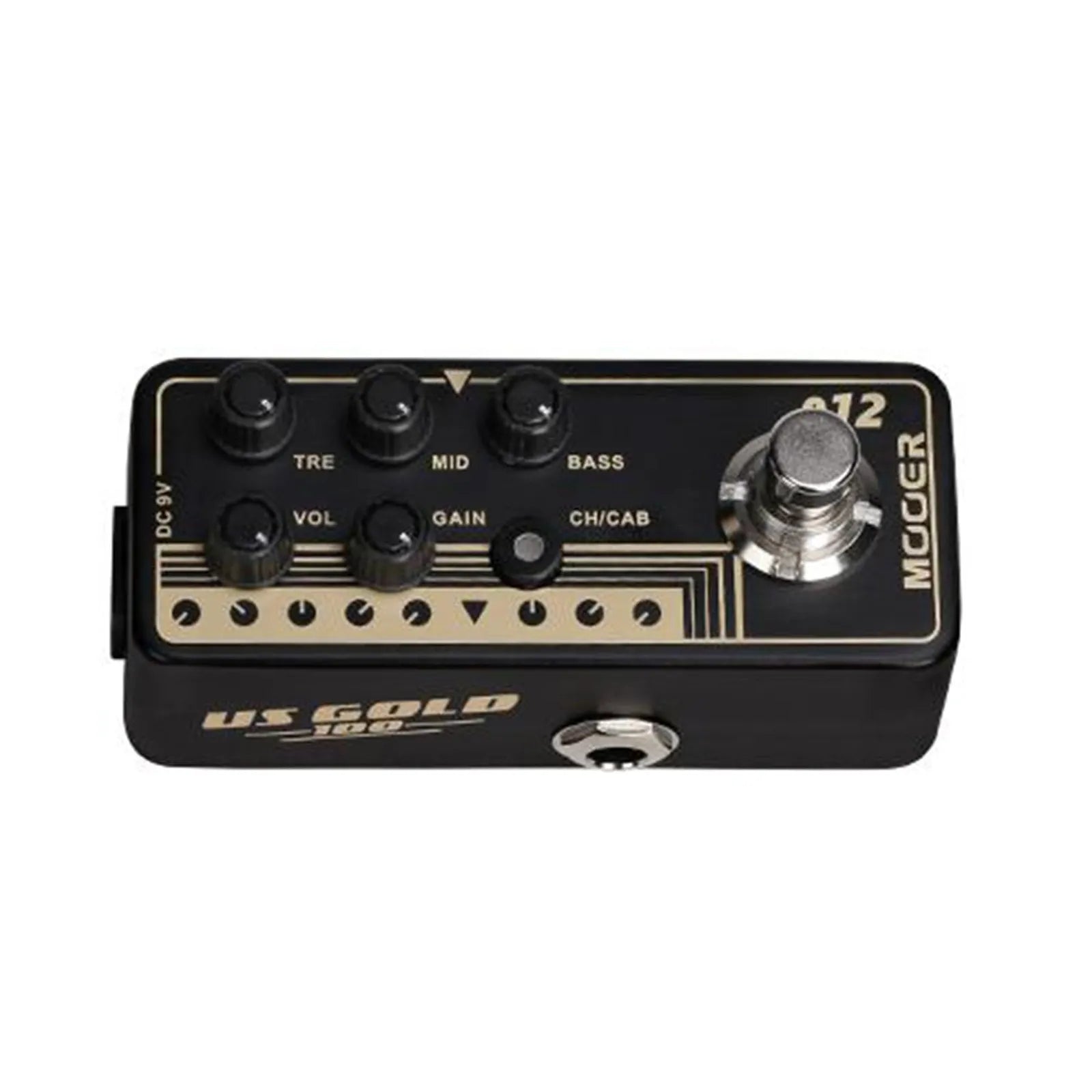 Mooer US Gold 100 Digital Micro Preamp Guitar Effects Pedal with Dual Channels and Speaker Cabinet Simulation — view 3