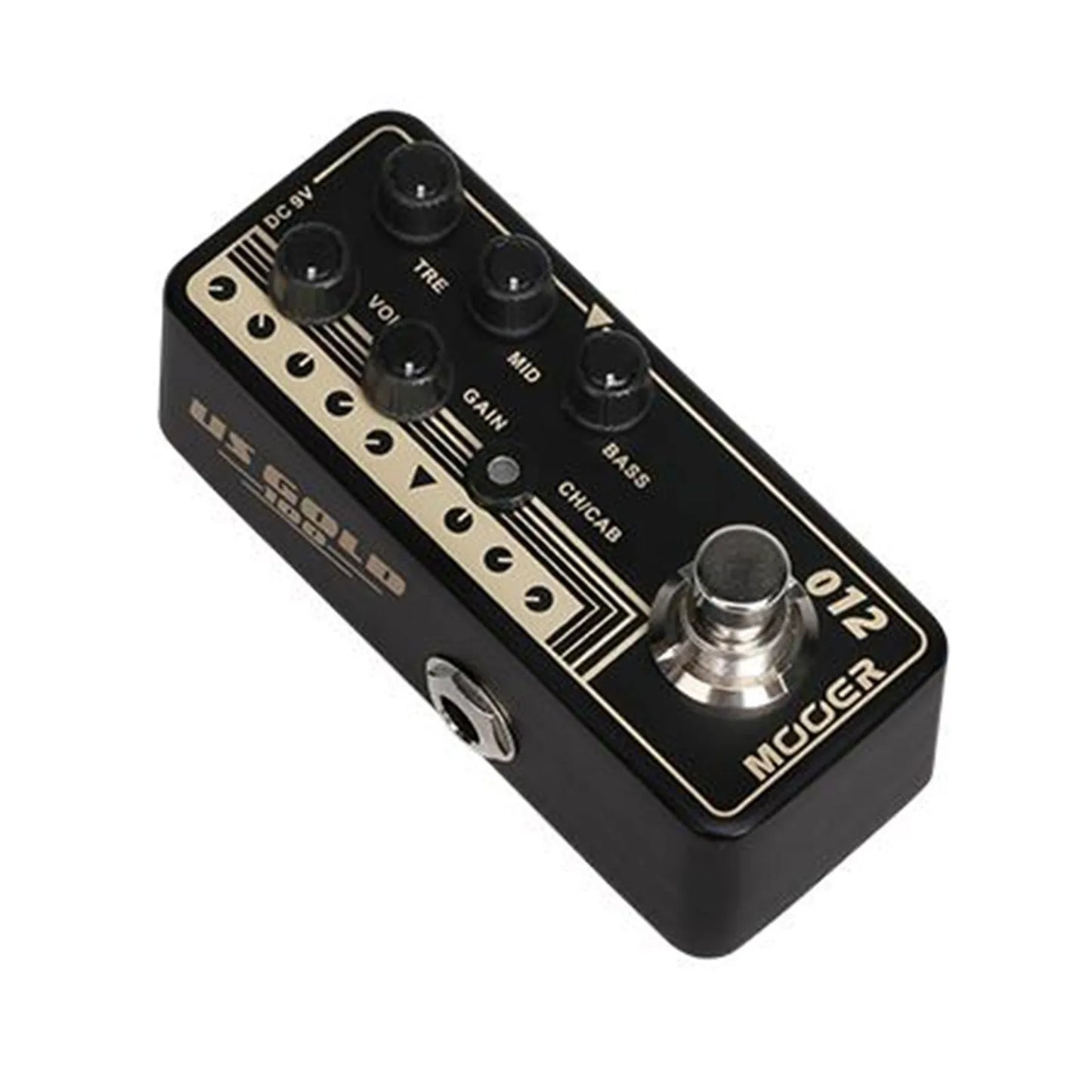 Mooer US Gold 100 Digital Micro Preamp Guitar Effects Pedal with Dual Channels and Speaker Cabinet Simulation — view 2