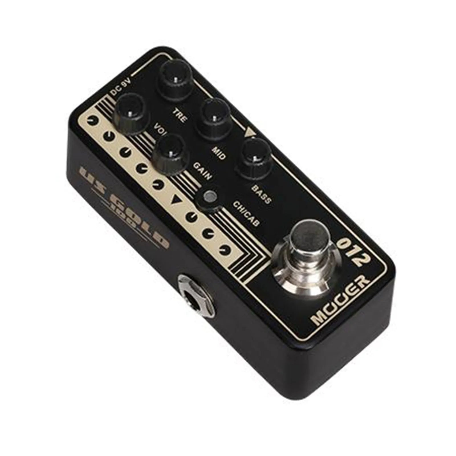 Mooer US Gold 100 Digital Micro Preamp Guitar Effects Pedal with Dual Channels and Speaker Cabinet Simulation — view 2