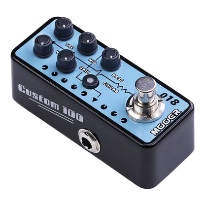 Mooer Custom 100 018 Digital Micro Preamp Guitar Effects Pedal with Dual Channels and Speaker Cabinet Simulation — view 2