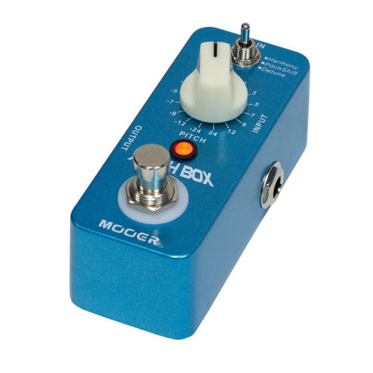 Mooer Pitch Box Micro Guitar Effects Pedal - Harmony & Pitch Shifter, +/- 2 Octaves, 16 Parameters, True Bypass, Rugged Metal Casing — view 2