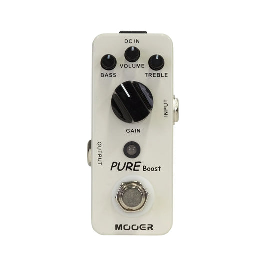 Mooer Pure Boost Micro Guitar Effects Pedal with 20dB Clean Boost and 2-Band EQ