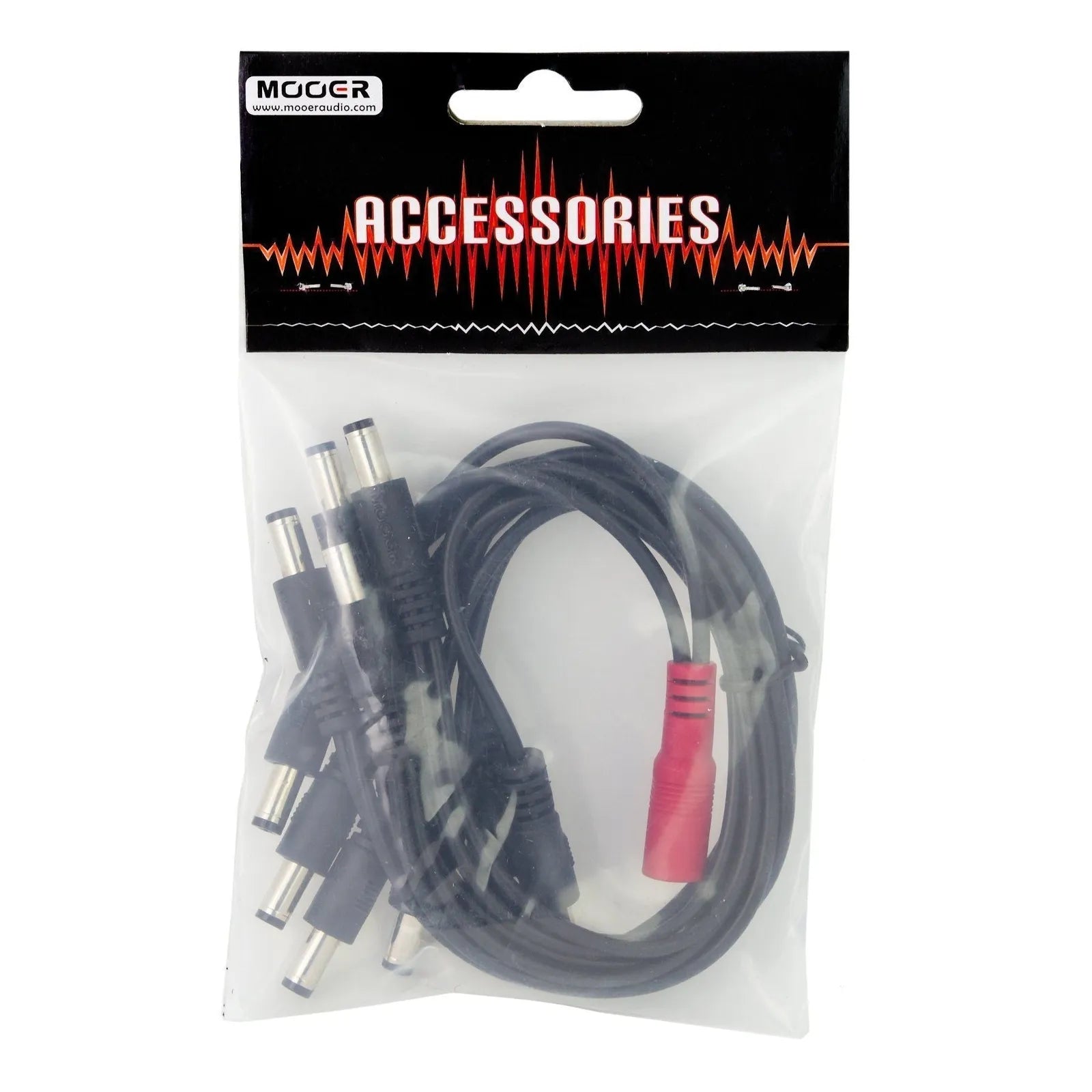 Mooer 10-Plug DC Daisy Chain Pedal Power Cable with Straight Plugs — view 2