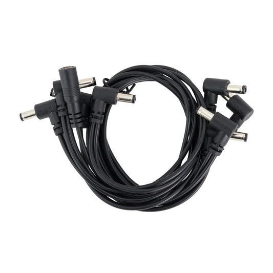Mooer 8-Plug DC Daisy Chain Pedal Power Cable with Right-Angle Plugs