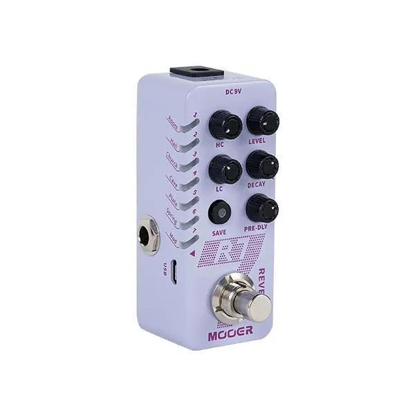 Mooer R7 Digital Reverb Micro Guitar Effects Pedal with 7 Reverb Types and Preset Slots — view 2