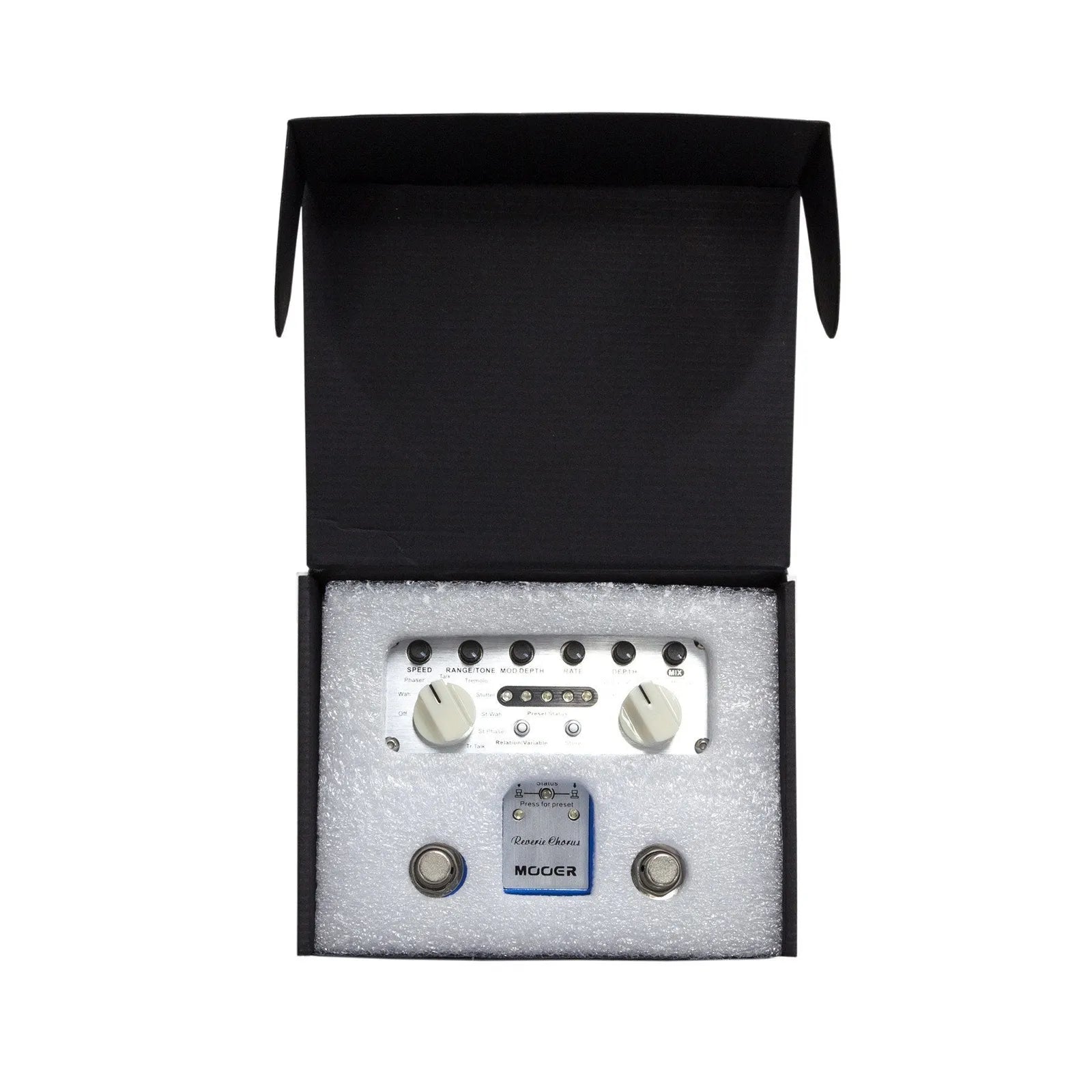 Mooer Reverie Chorus Dual Guitar Effects Pedal with 5 Modes, 8 Modulation Effects, 5 Tone Storage Channels, and Stereo Input/Output — view 5