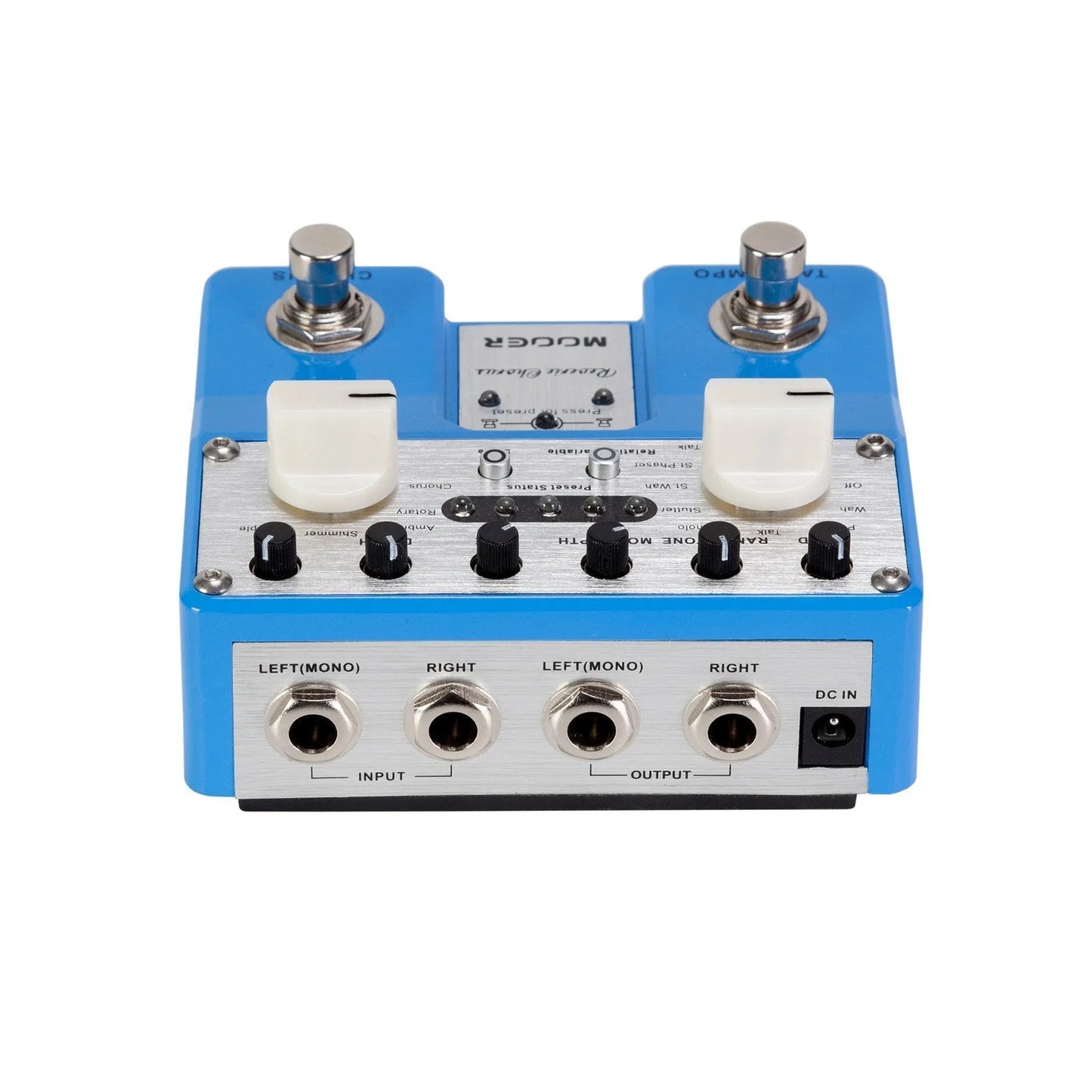 Mooer Reverie Chorus Dual Guitar Effects Pedal with 5 Modes, 8 Modulation Effects, 5 Tone Storage Channels, and Stereo Input/Output — view 3