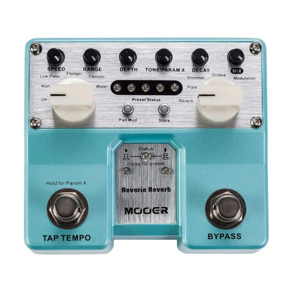 Mooer Reverie Reverb Digital Dual Guitar Effects Pedal with 5 Reverb Modes and Modulation Effects