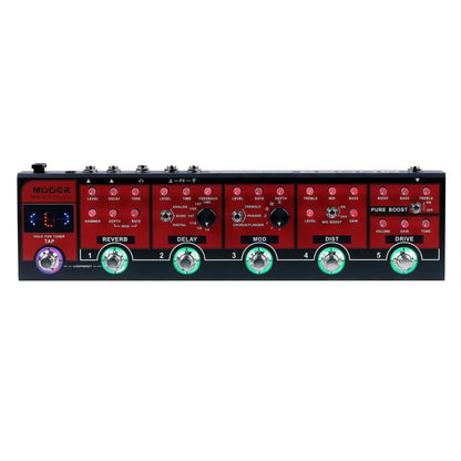 Mooer Red Truck Multi-Effects Pedal with Tuner, Stereo Outputs, and Carry Case