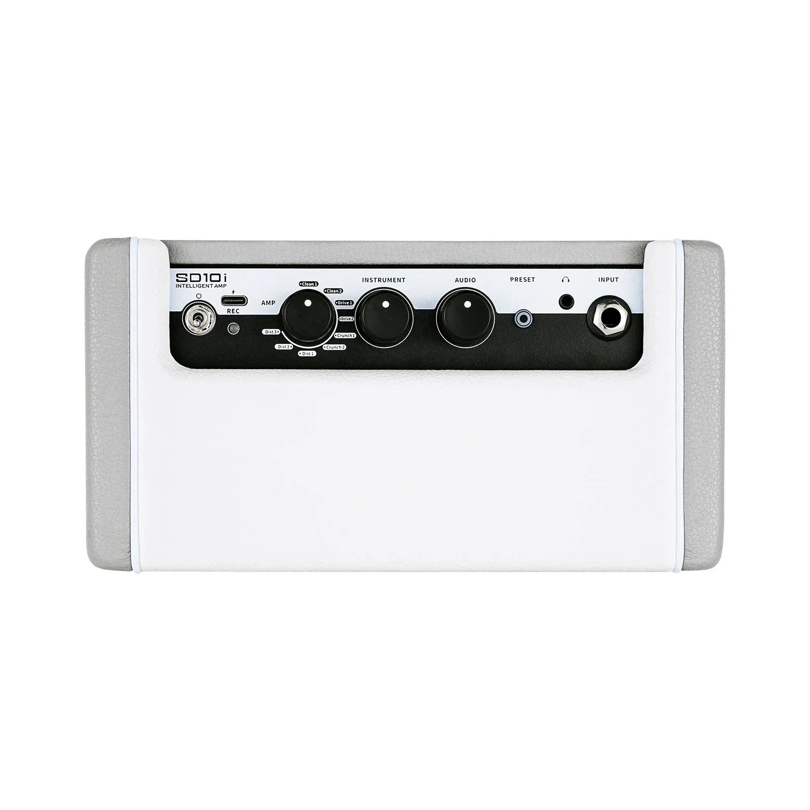 Mooer SD10i Intelligent Rechargeable Guitar Combo Amplifier with 52 Amp Models, 49 Effects, Bluetooth, Drum Machine, and Looper (Grey) — view 2