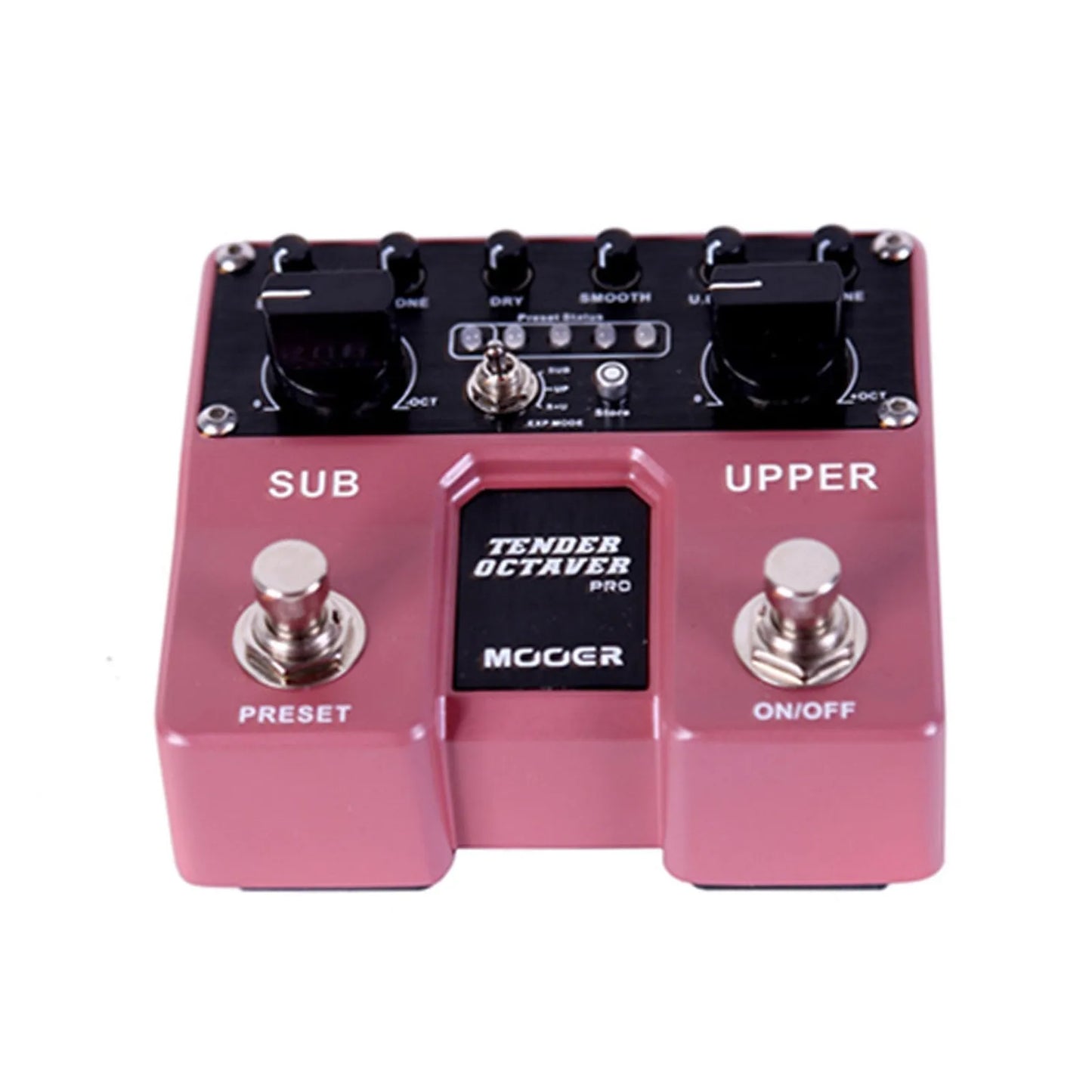 Mooer Tender Octaver Pro Dual Guitar Effects Pedal with Volume, Tone, Pitch Controls, 4 User Presets, Expression Pedal Input, Stereo Outputs — view 3