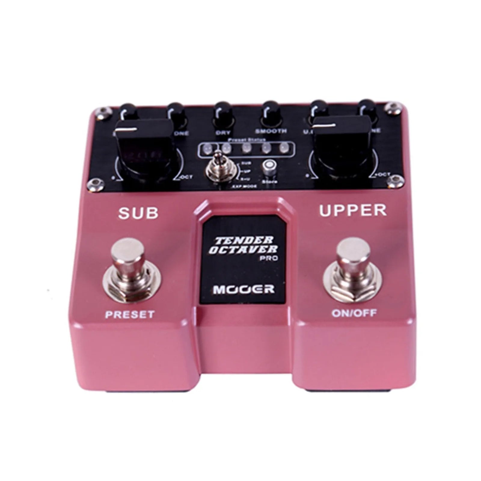 Mooer Tender Octaver Pro Dual Guitar Effects Pedal with Volume, Tone, Pitch Controls, 4 User Presets, Expression Pedal Input, Stereo Outputs — view 3