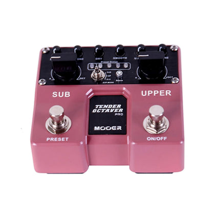 Mooer Tender Octaver Pro Dual Guitar Effects Pedal with Volume, Tone, Pitch Controls, 4 User Presets, Expression Pedal Input, Stereo Outputs — view 3