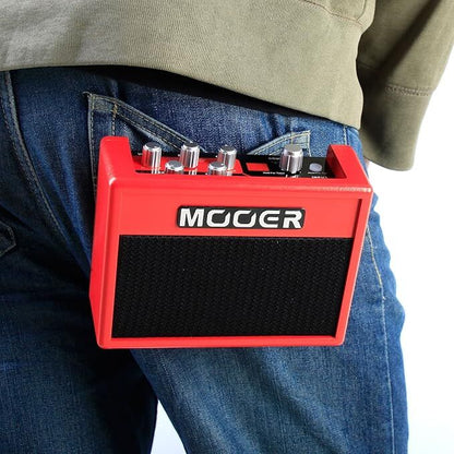 Mooer Super Tiny Twin Mini Amplifier with 2 Speakers, 4 Drive Sounds, 3 DSP Effects, 80 Drum Rhythms, 0.8W Output, and Power Adapter — view 5