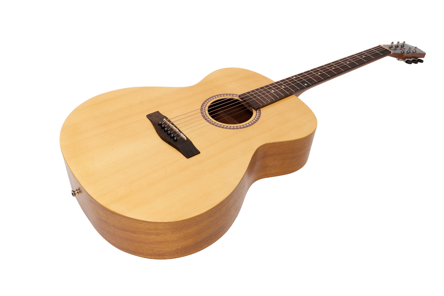 Martinez MF-25-NST Small Body Acoustic Guitar - Spruce Top, Koa Back, Natural Finish, Right-Handed, 6 Strings, 25.5" Scale Length — view 3