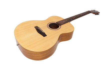 Martinez MF-25-NST Small Body Acoustic Guitar - Spruce Top, Koa Back, Natural Finish, Right-Handed, 6 Strings, 25.5" Scale Length — view 3