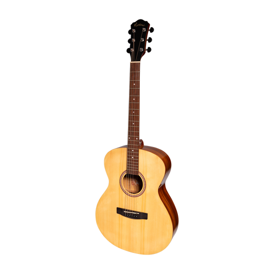 Martinez MF-25G-NST Acoustic Gloss Small Body Guitar Natural Spruce 6-String