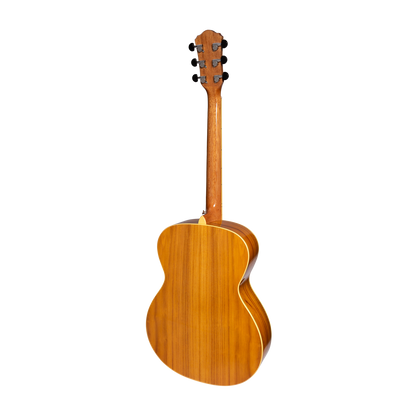 Martinez MF-25JG-NST Acoustic Gloss Small Body Guitar Jati-Teakwood Natural — view 2