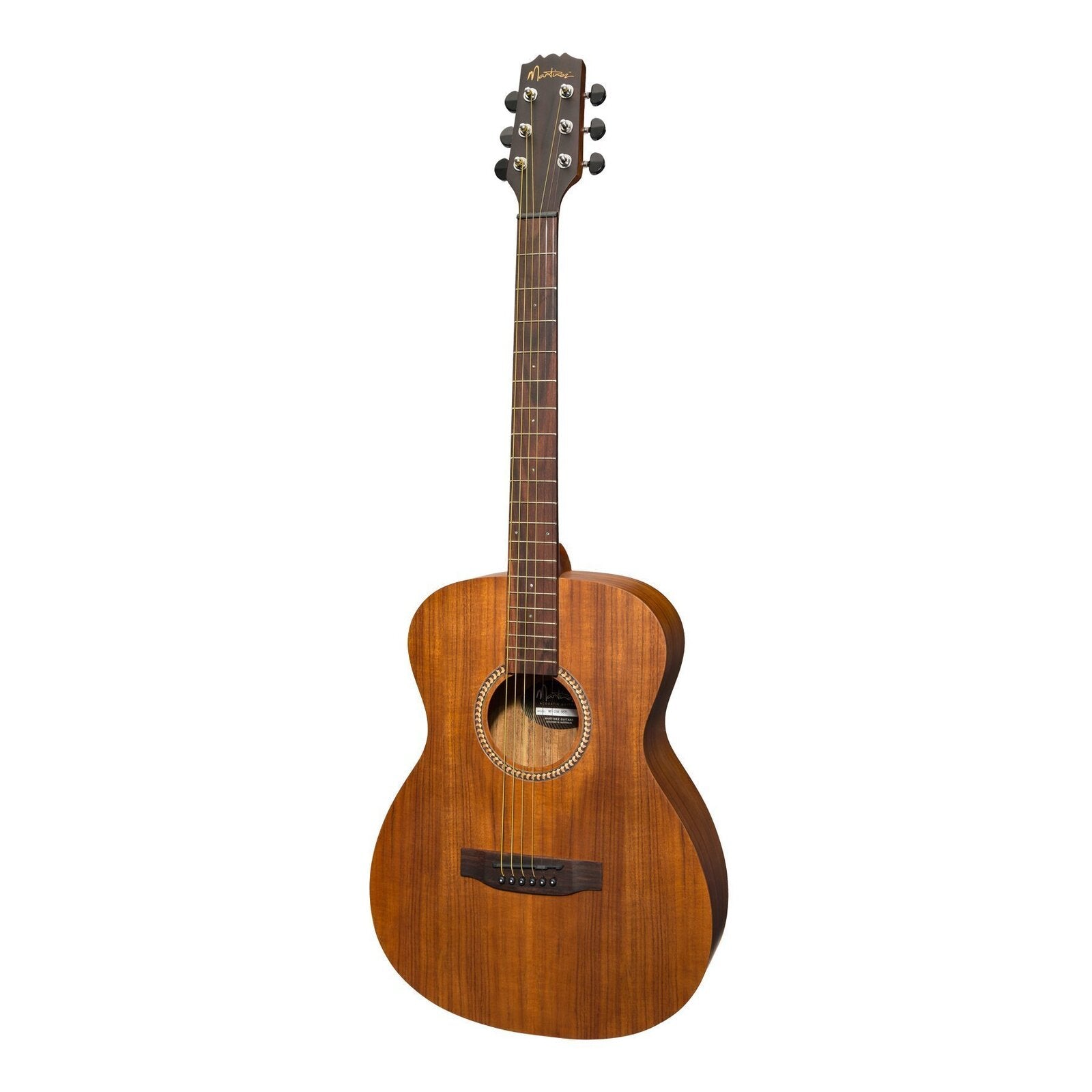 Martinez '25 Series' Koa Acoustic Small Body Guitar (Natural Satin)