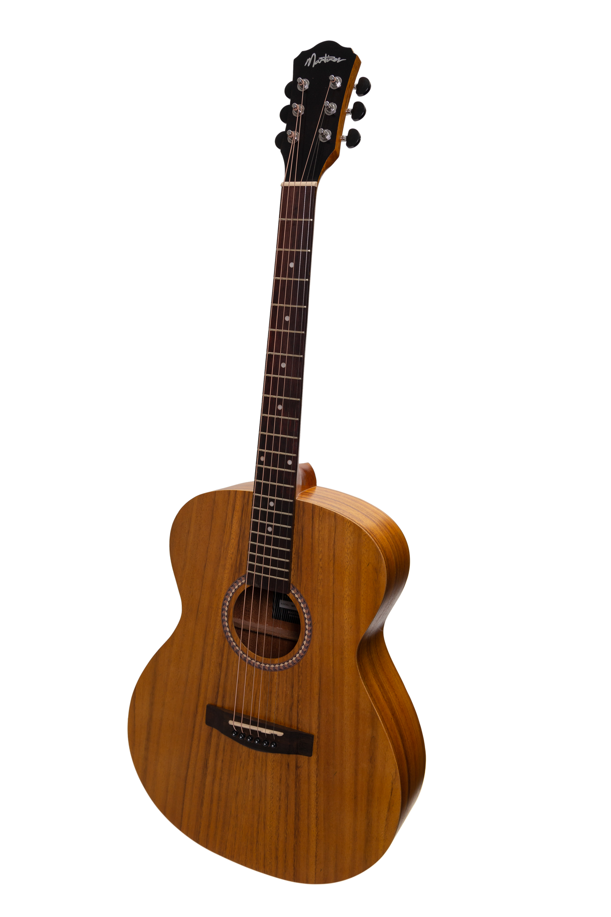 Martinez MF-25KG-NST Gloss Small Body Acoustic Guitar - Koa