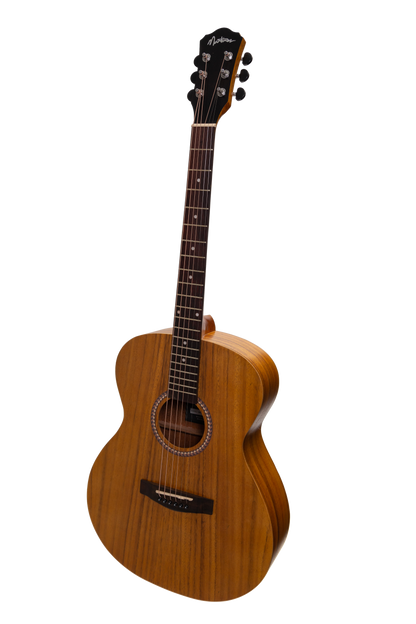 Martinez MF-25KG-NST Gloss Small Body Acoustic Guitar - Koa