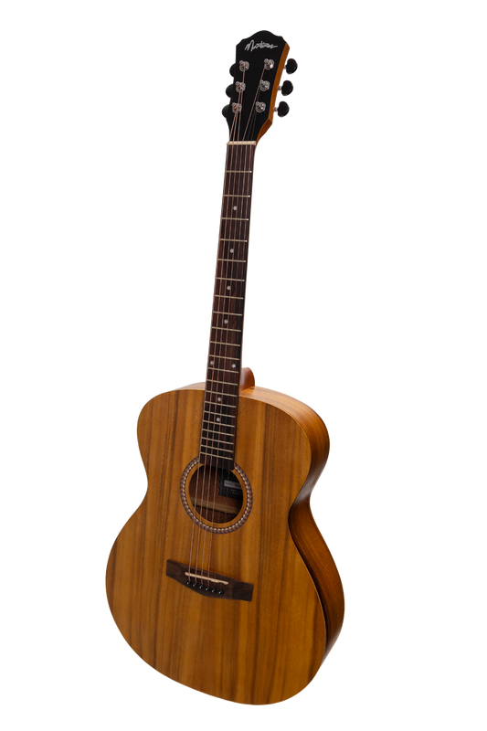 Martinez MF-25KP-NST Acoustic-Electric Small Body Guitar Koa Natural 6-String