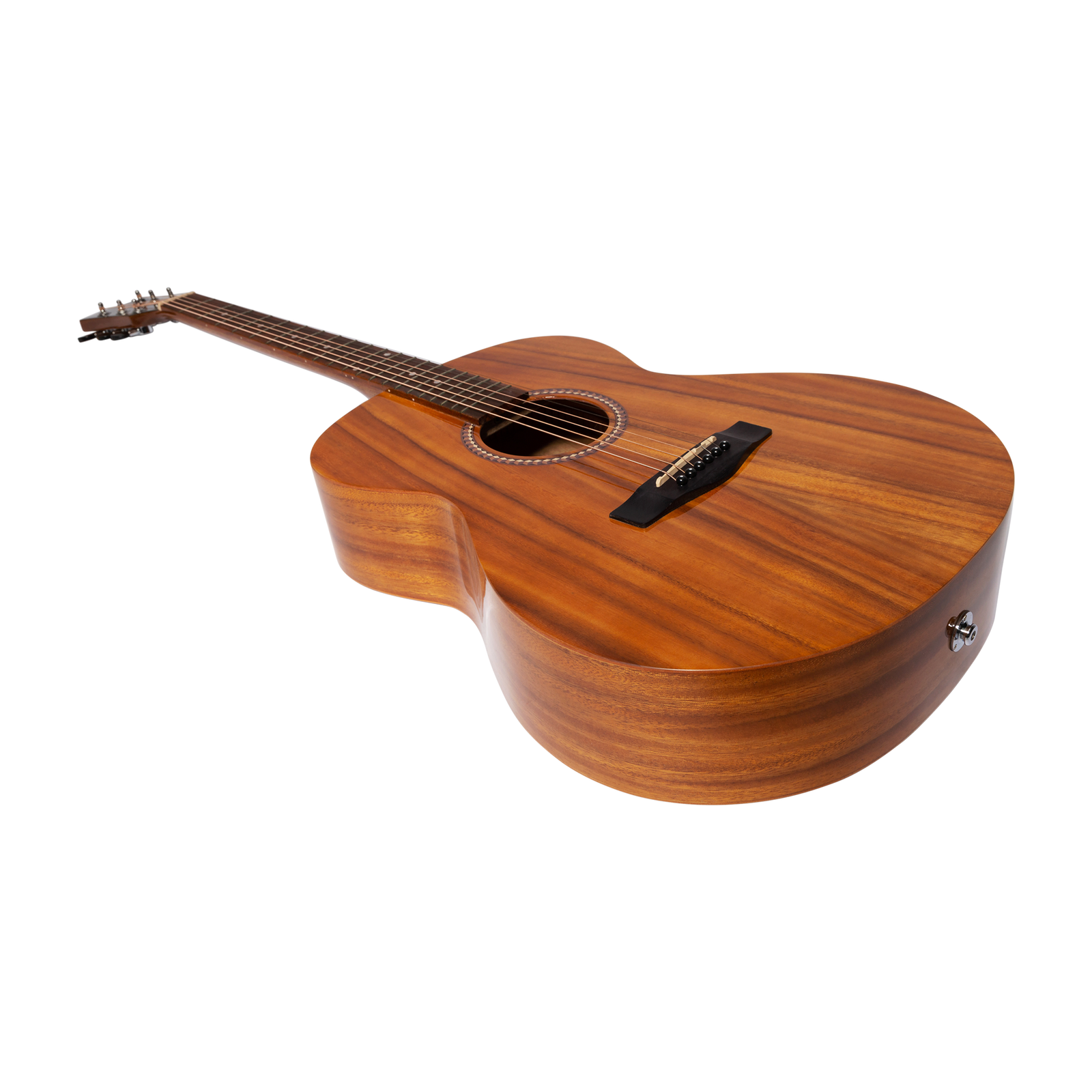 Martinez MF-25KPG-NST Acoustic-Electric Gloss Small Body Guitar Koa Natural 6-String — view 3