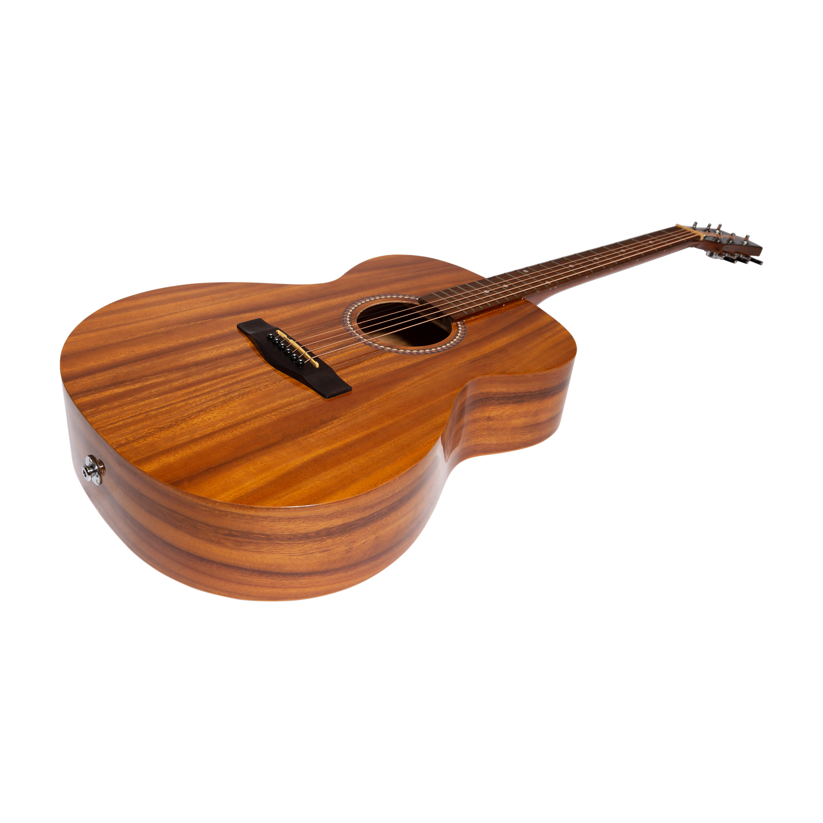 Martinez MF-25KPGL-NST Left Handed Acoustic-Electric Gloss Small Body Guitar Koa — view 3