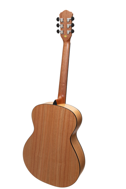 Martinez MF-25MWG-NST Gloss Acoustic Small Body Guitar - Mindi-Wood, Right Handed, 6 Strings, Natural Finish — view 2