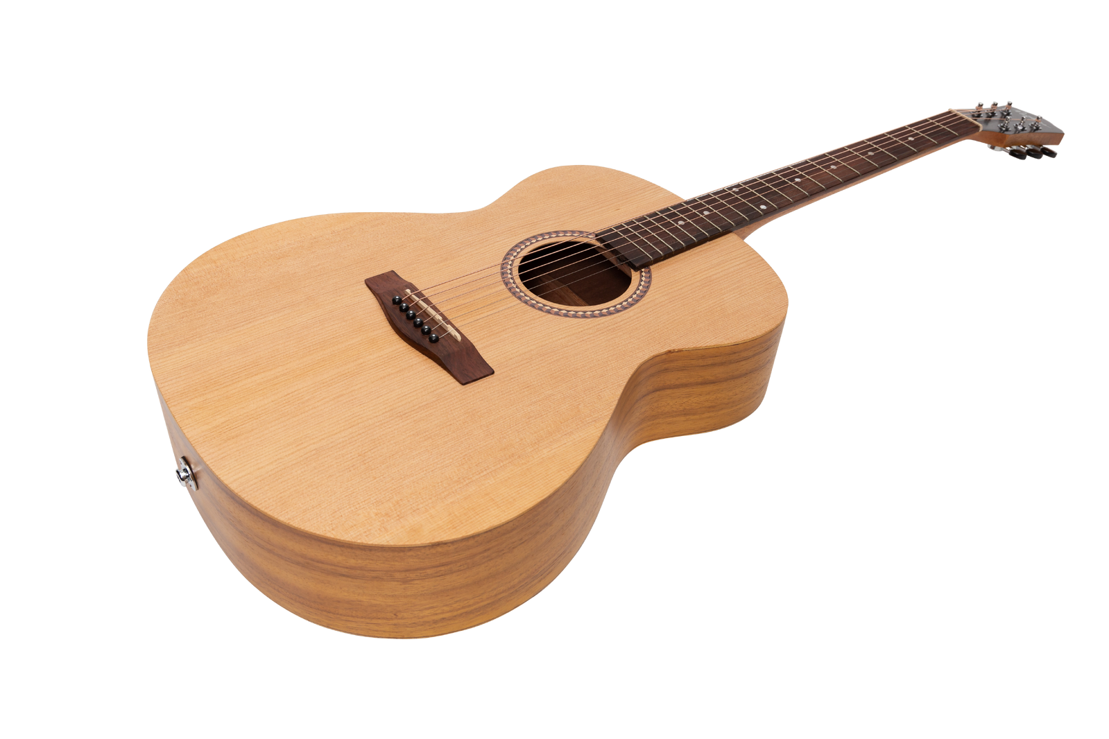 Martinez MF-25P-NST Acoustic-Electric Small Body Guitar Natural Spruce/Koa 6-String — view 2