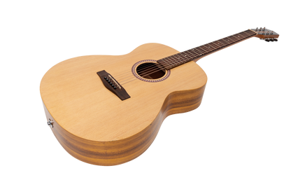 Martinez MF-25PL-NST Left Handed Acoustic-Electric Small Body Guitar - Spruce/Koa — view 2