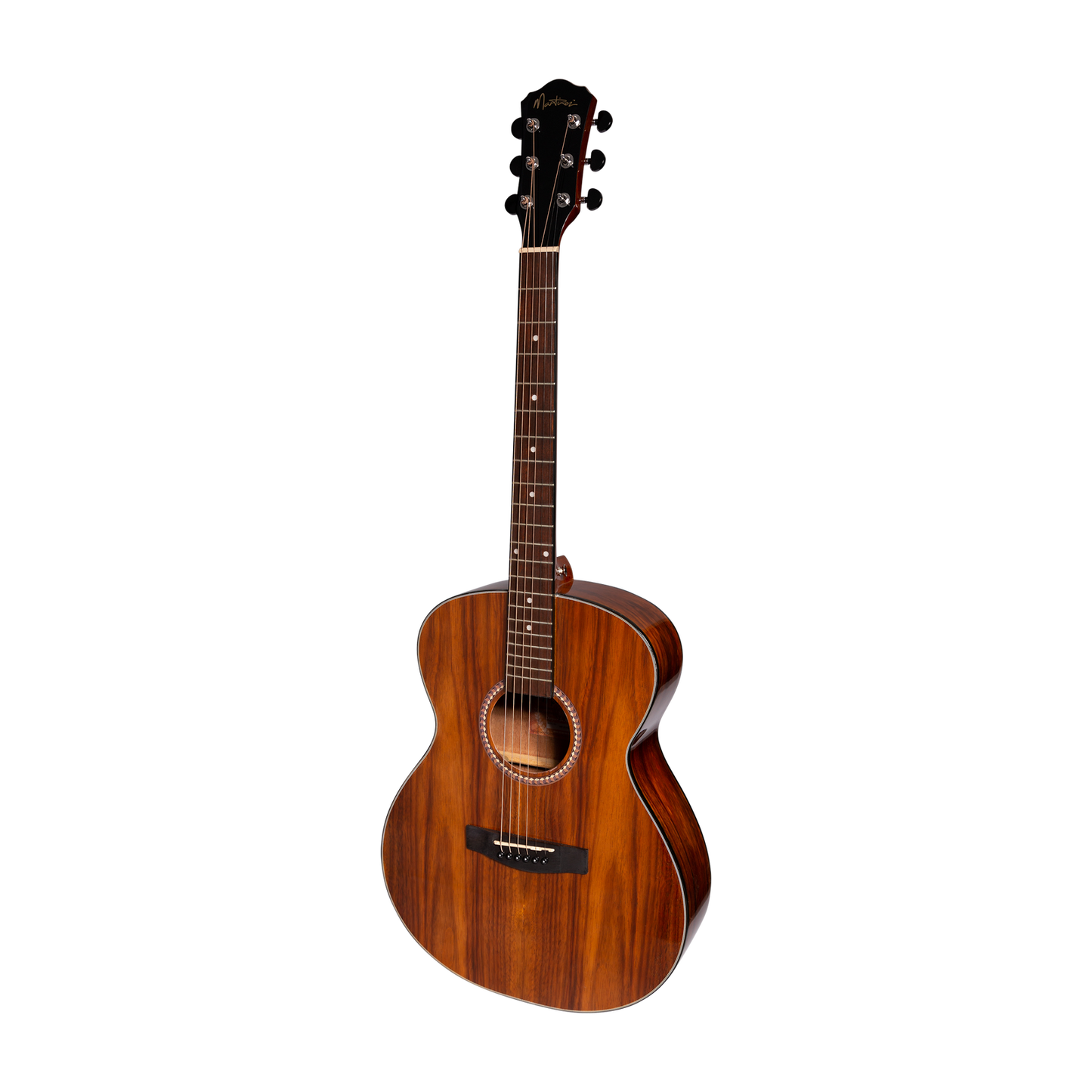 Martinez MF-25RG-NST Acoustic Gloss Small Body Guitar Rosewood Natural