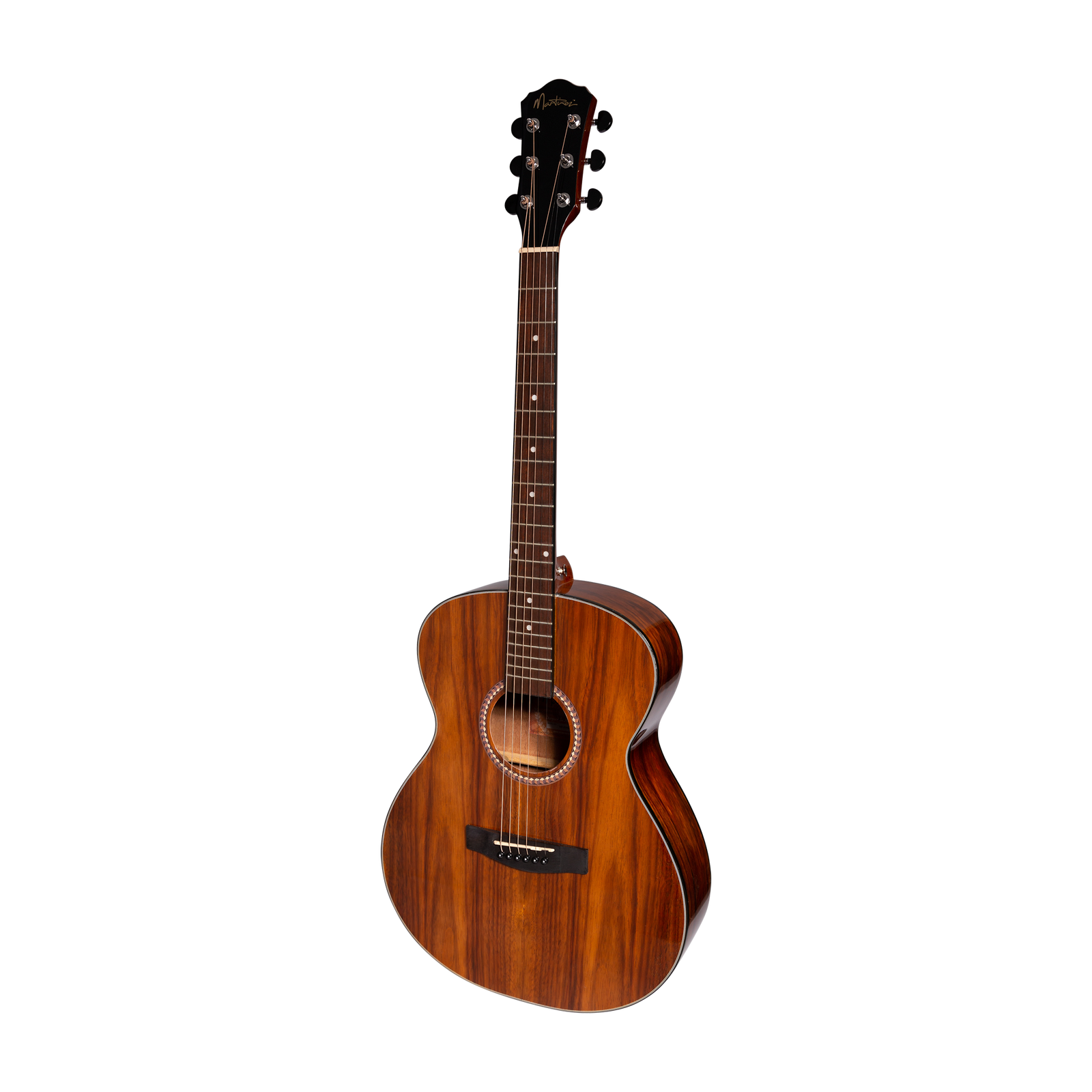 Martinez MF-25RG-NST Acoustic Gloss Small Body Guitar Rosewood Natural