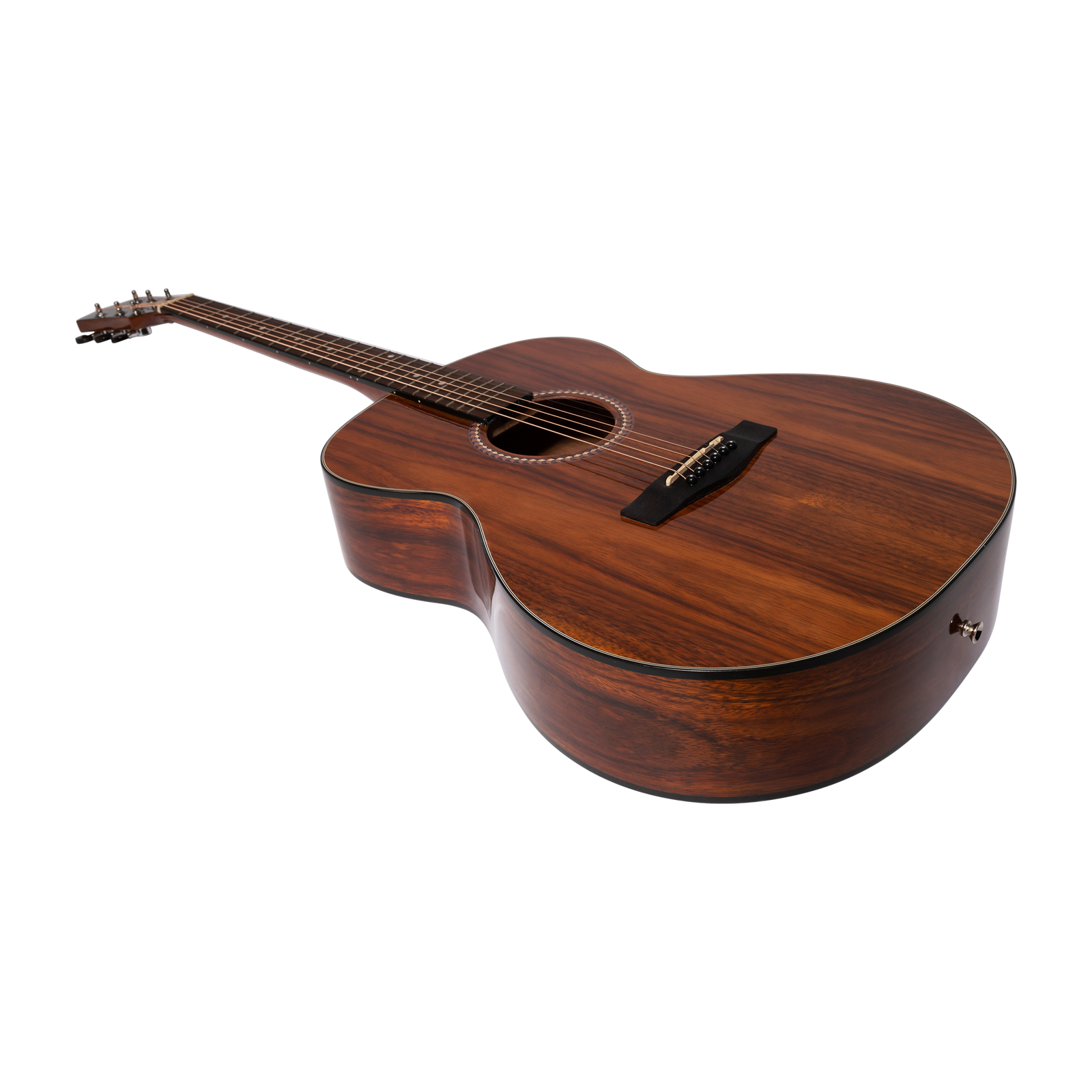 Martinez MF-25RG-NST Acoustic Gloss Small Body Guitar Rosewood Natural — view 3