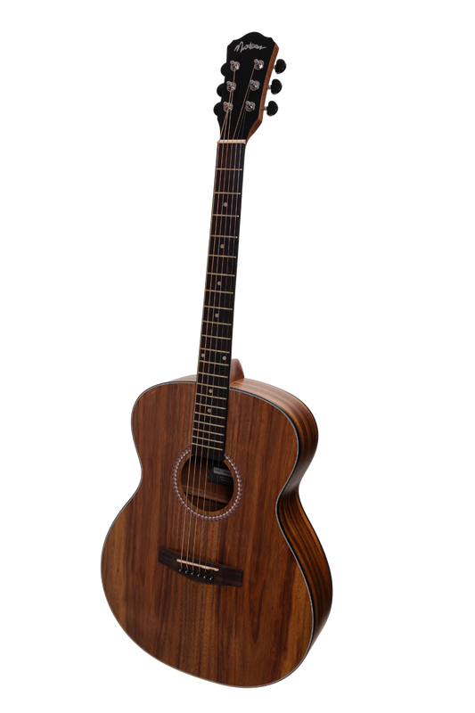 Martinez MF-25RPG-NST Acoustic-Electric Small Body Guitar Gloss Rosewood Natural