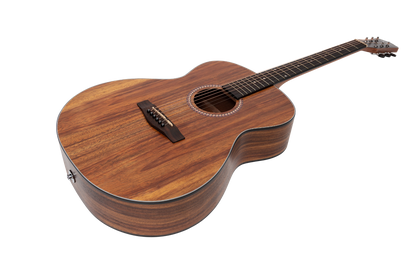 Martinez MF-25RPG-NST Acoustic-Electric Small Body Guitar Gloss Rosewood Natural — view 2