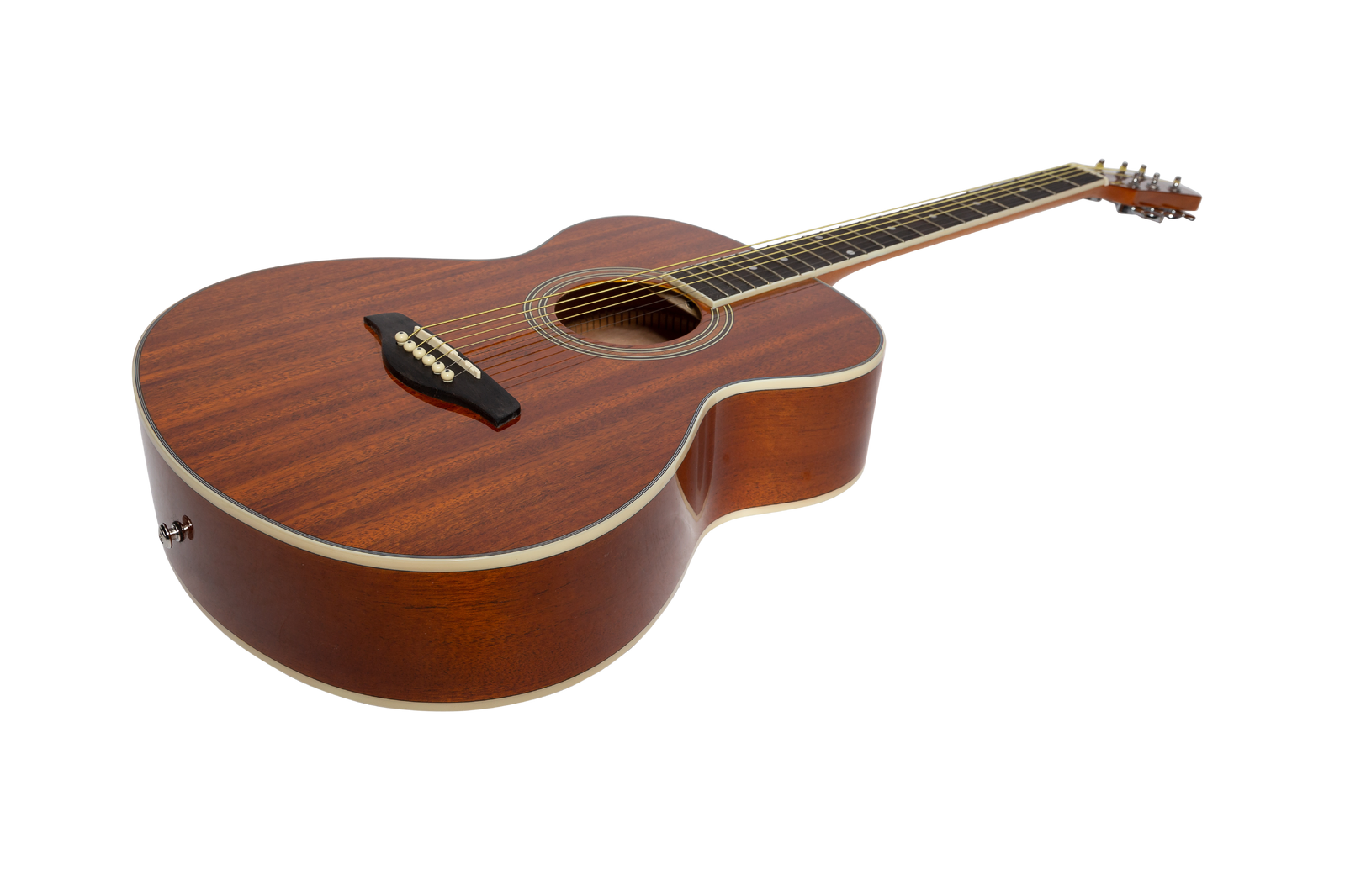 Martinez MF-41G-MAH '41 Series' Folk Size Acoustic-Electric Guitar Gloss Mahogany — view 2