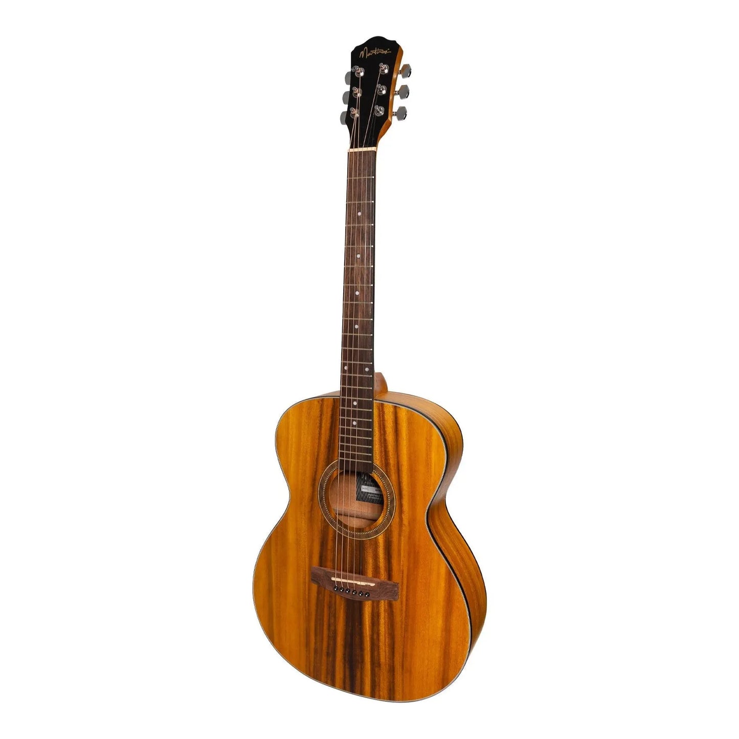 Martinez MF-41 Folk Size Acoustic Guitar with Built-in Tuner (Koa)