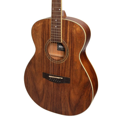 Martinez MF-41 Folk Size Acoustic Guitar with Built-in Tuner - Rosewood — view 4