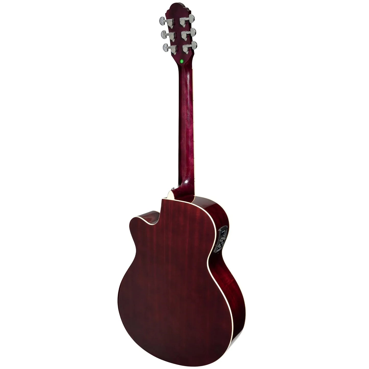 Martinez MFC-41 '41 Series' Folk Size Cutaway Acoustic-Electric Guitar Purple Burst — view 3