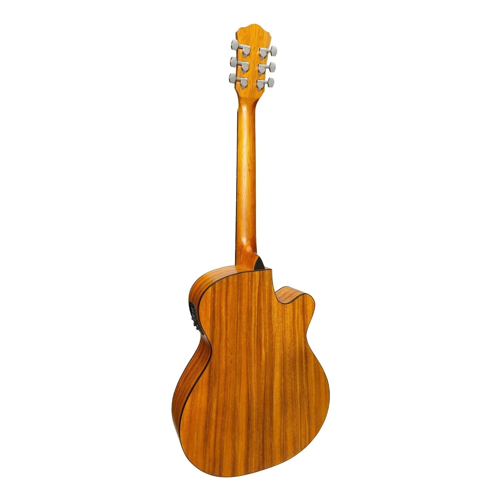 Martinez MFC-41L '41 Series' Left Handed Folk Size Cutaway Acoustic-Electric Guitar Natural Spruce/Koa — view 2